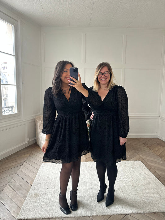 Robe léopard velours (S au 4XL)