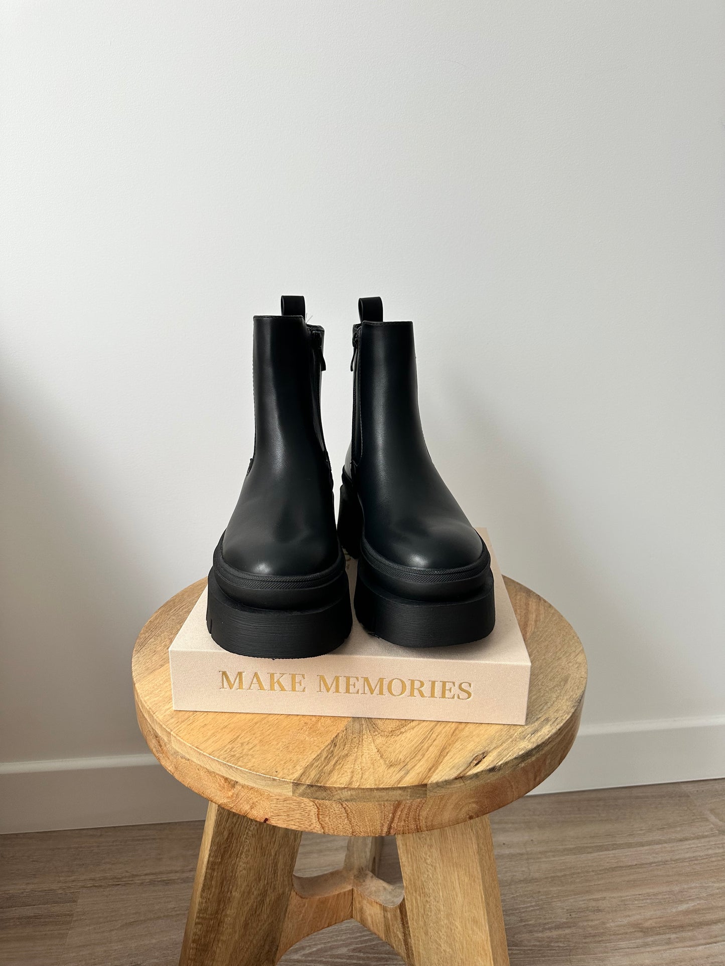 Bottines à semelles épaisses