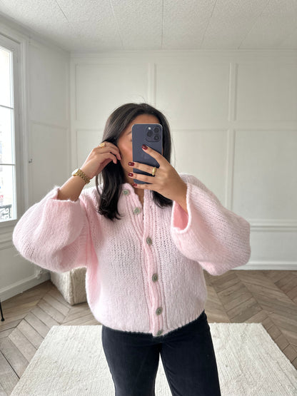 Gilet Graziella - rose clair