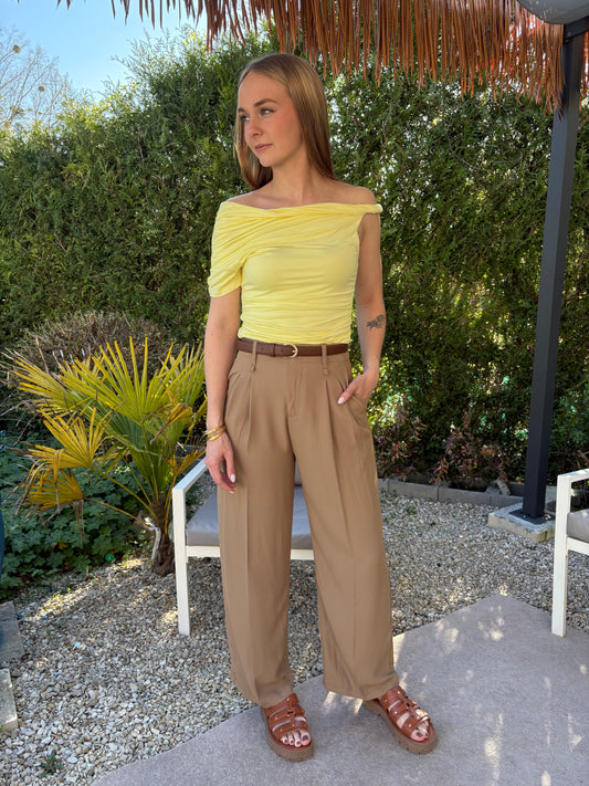 Pantalon Anne - camel