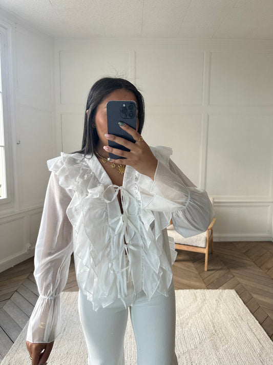 Blouse Florida - blanc