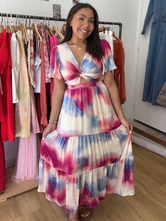 Robe tie and dye