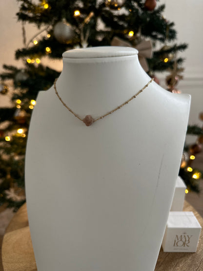 Collier trèfle - nude