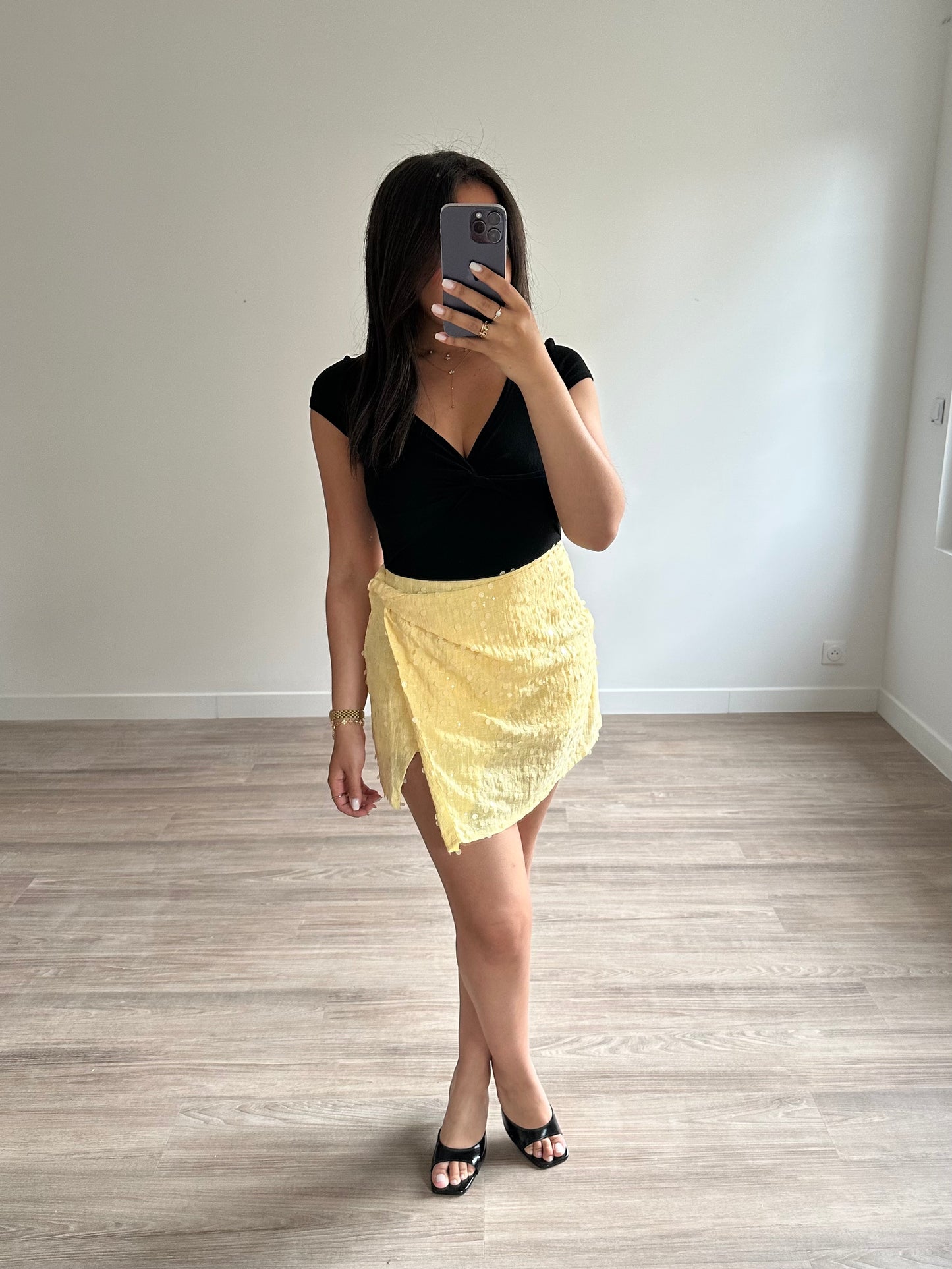 Jupe-short à sequins Lola