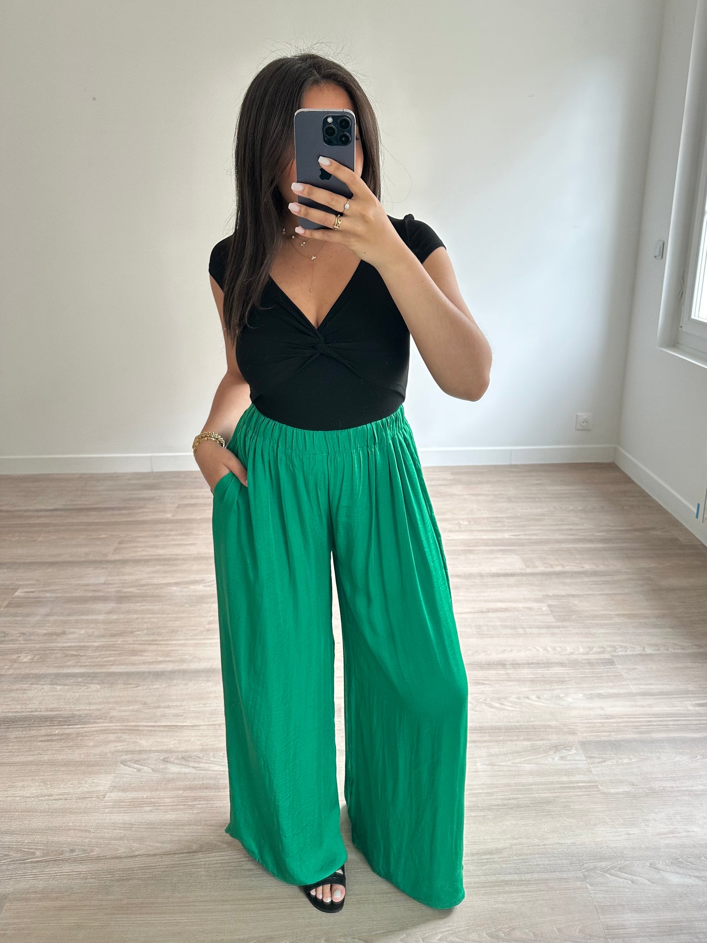 Pantalon fluide - vert