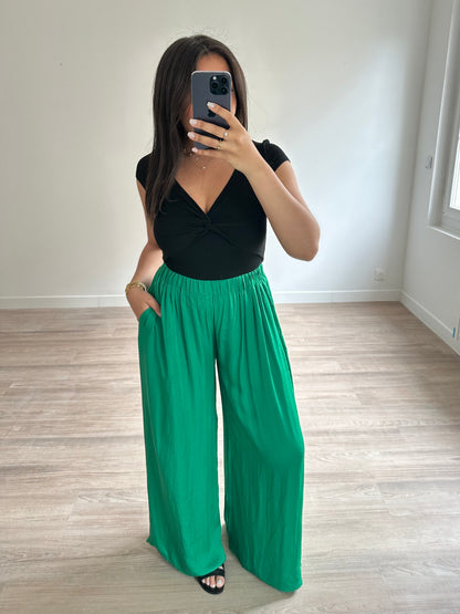 Pantalon fluide - vert