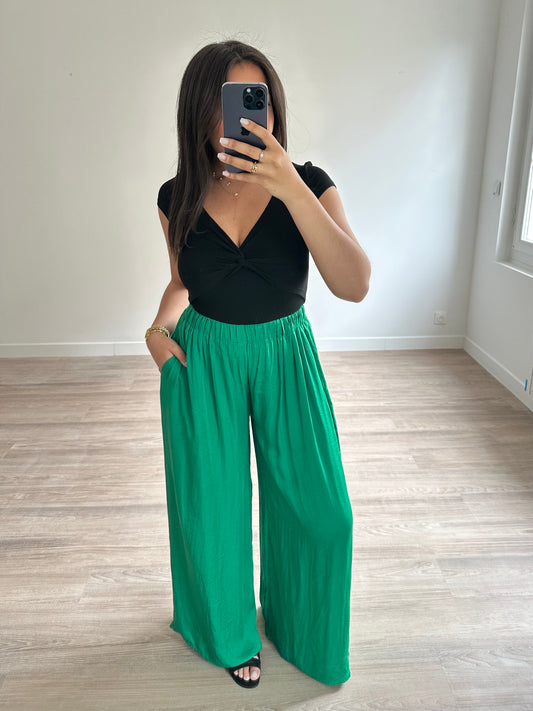 Pantalon fluide - vert