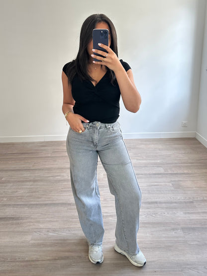 Jean barrel Katy - gris
