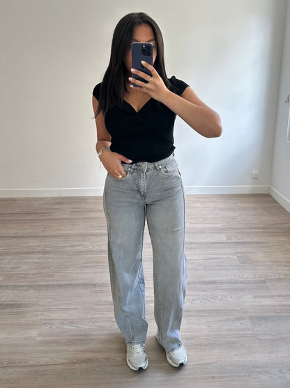 Jean barrel Katy - gris