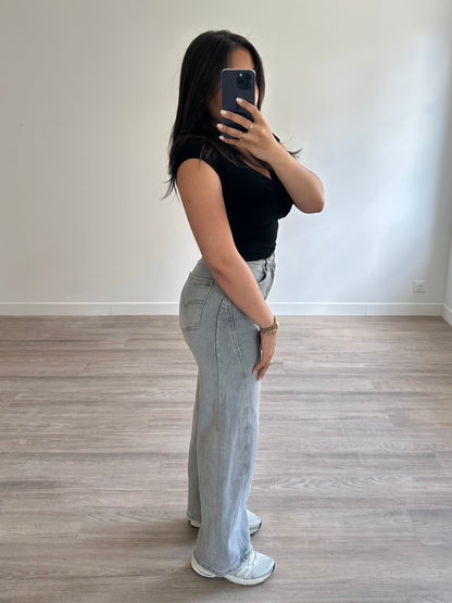 Jean barrel Katy - gris
