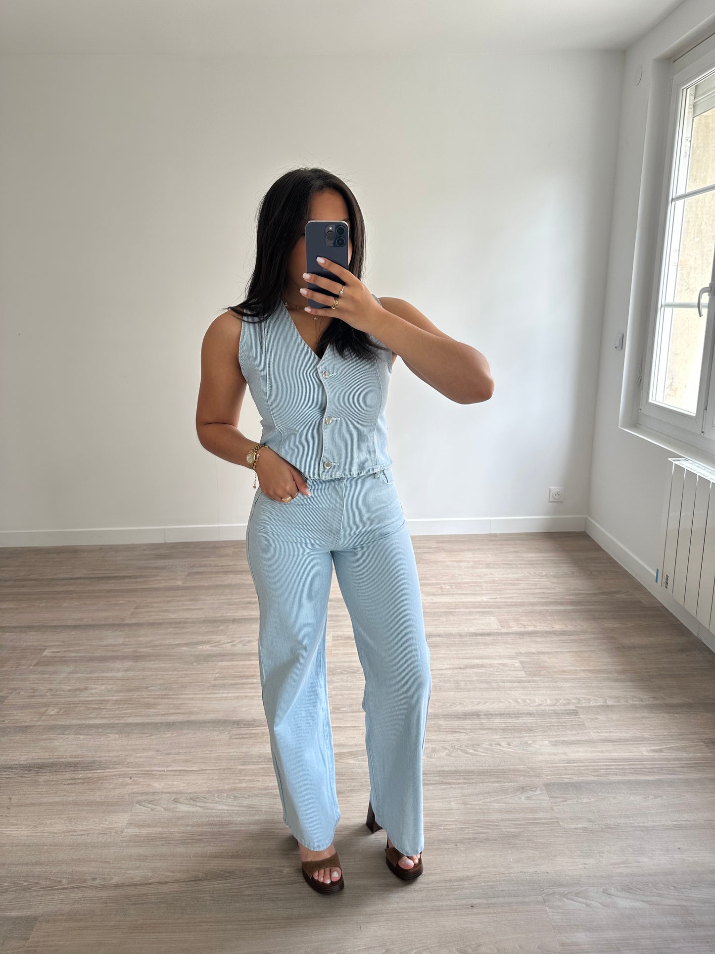Pantalon rayé Massilia
