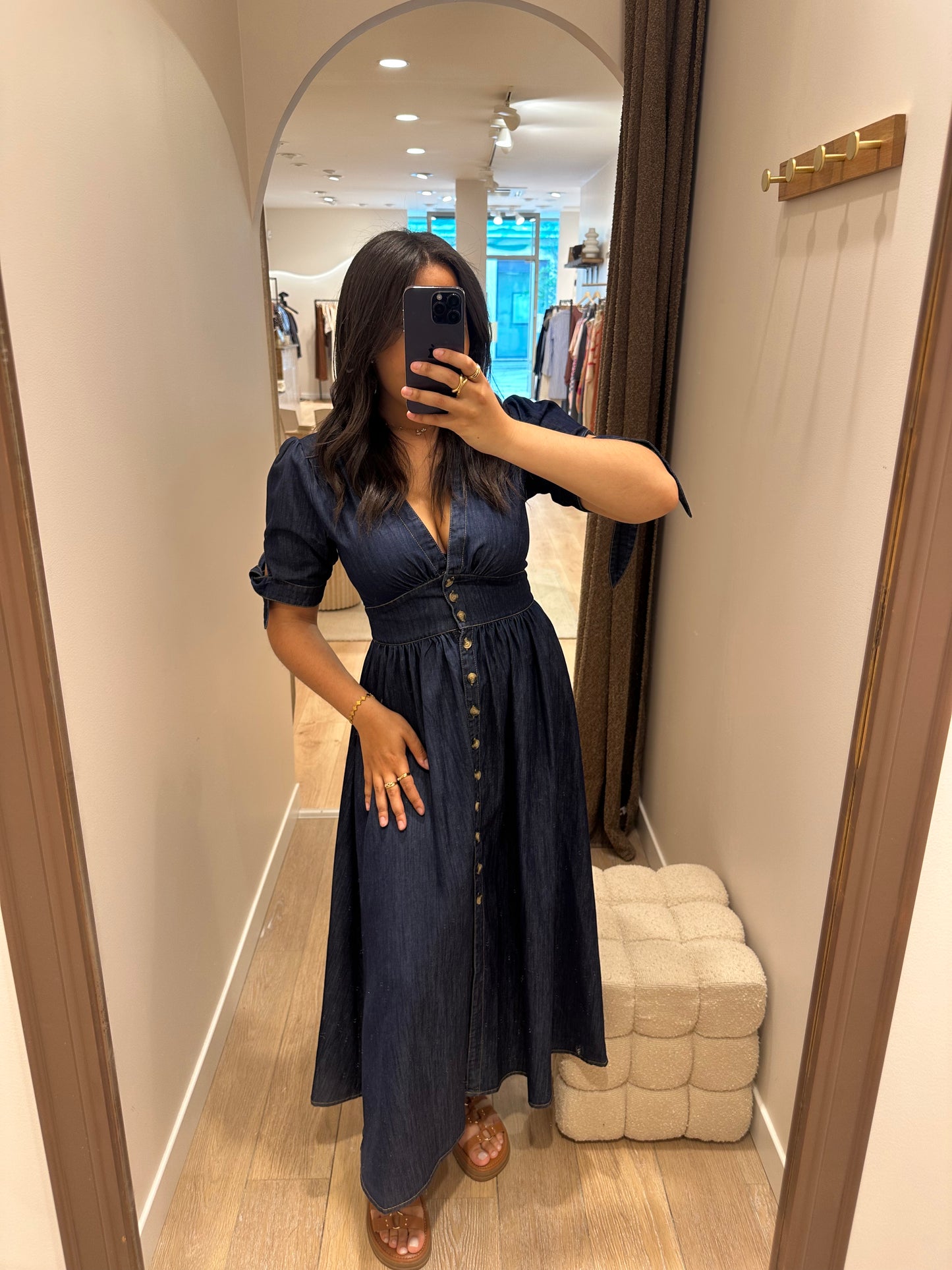Robe en jean Ciara - denim foncé