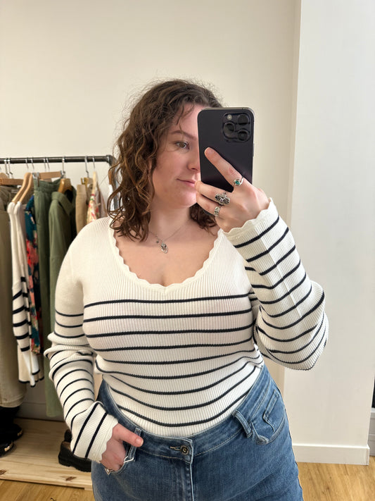 Pull Manon marinière - Curvy