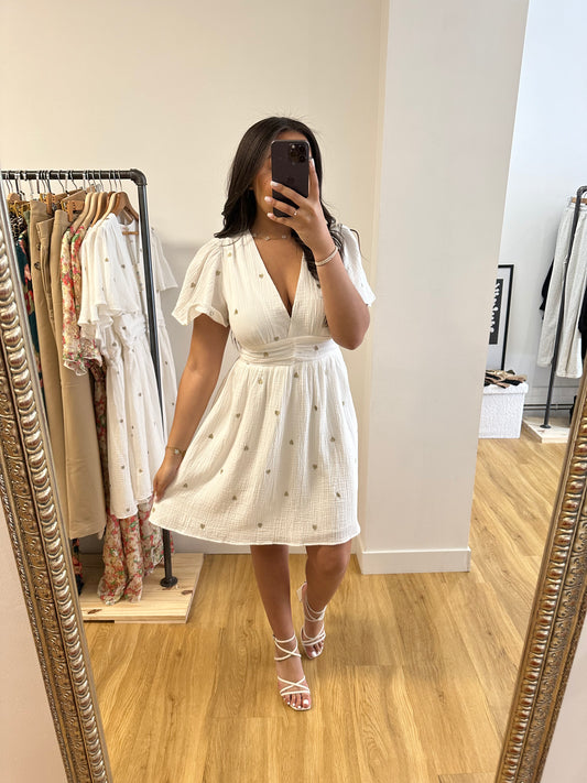 Robe coeurs dorés (S au 4XL)