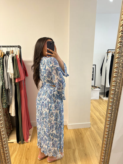 Robe à découpes - bleu