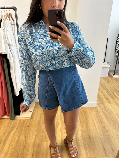 Jupe-short en jean