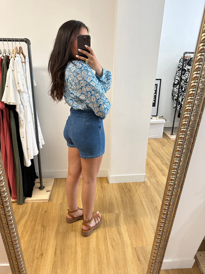 Jupe-short en jean