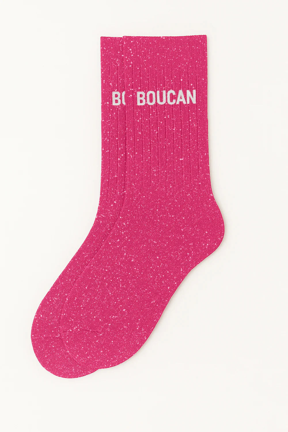 Chaussettes à paillettes - boucan - fuchsia