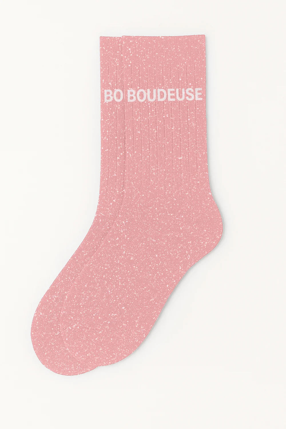 Chaussettes à paillettes - boudeuse - rose