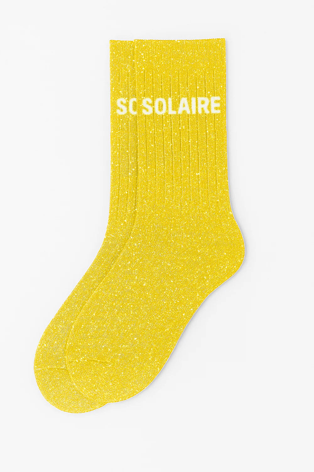 Chaussettes à paillettes - solaire - jaune